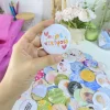 Botones broche con mensajes de fe Botones broche con mensajes de fe