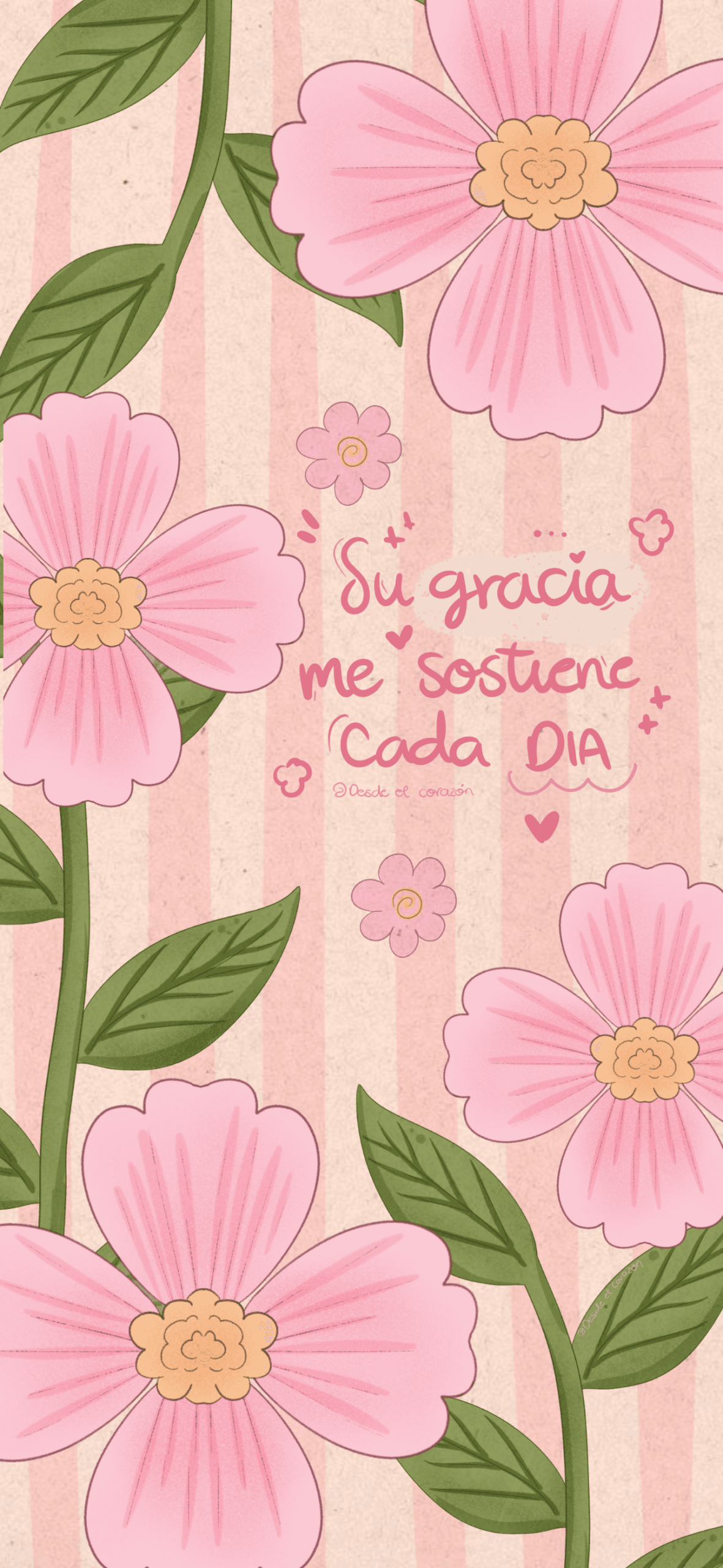 Fondo de pantalla - Su gracia me sostiene cada dia